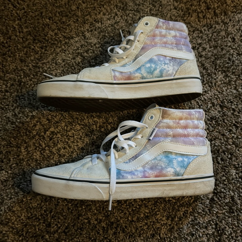 High top vans tie dye